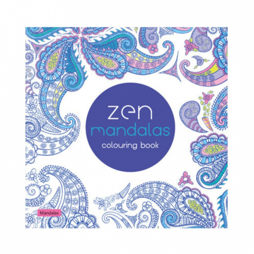 英文版《曼陀羅》著色本24頁，輕薄小本好攜帶  長x寬18.5cm，療癒、紓壓、靜心