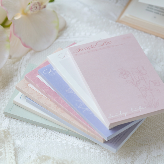 植物研究所便條紙/便籤50張/共八款，鹽系，清新脫俗，唯美文青質感八款可選8x12cm