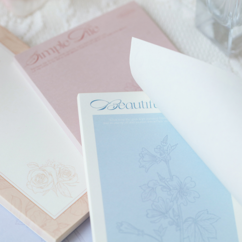 植物研究所便條紙/便籤50張/共八款，鹽系，清新脫俗，唯美文青質感八款可選8x12cm