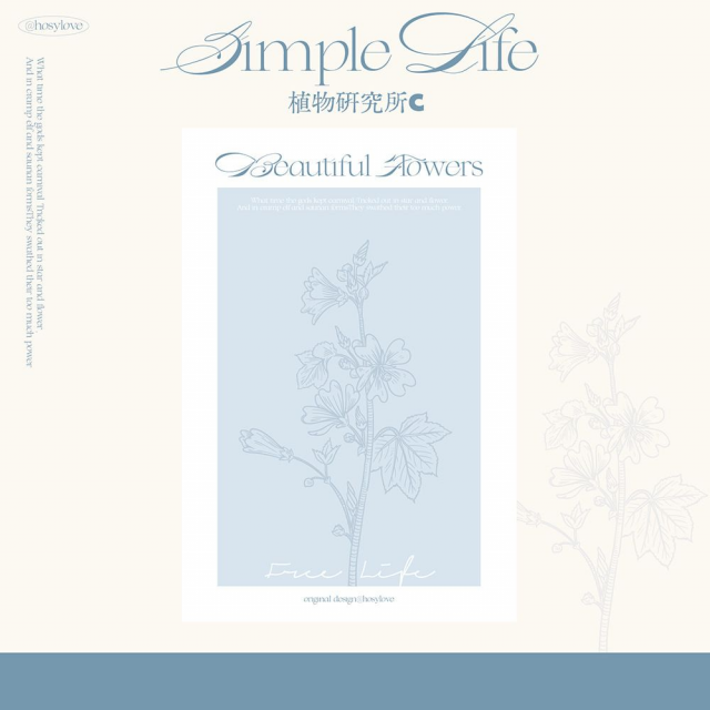 植物研究所便條紙/便籤50張/共八款，鹽系，清新脫俗，唯美文青質感八款可選8x12cm