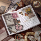 【手帳禮盒-蝴蝶輕語/咖啡色系】Butterfly拼貼、手帳、貼紙、手帳套組、手帳素材、A6筆記本