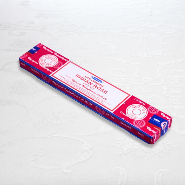 印度【Satya 印度玫瑰線香】20cm 小盒 香氣濃郁 Nag Champa系列線香 印度線香 淨化薰香