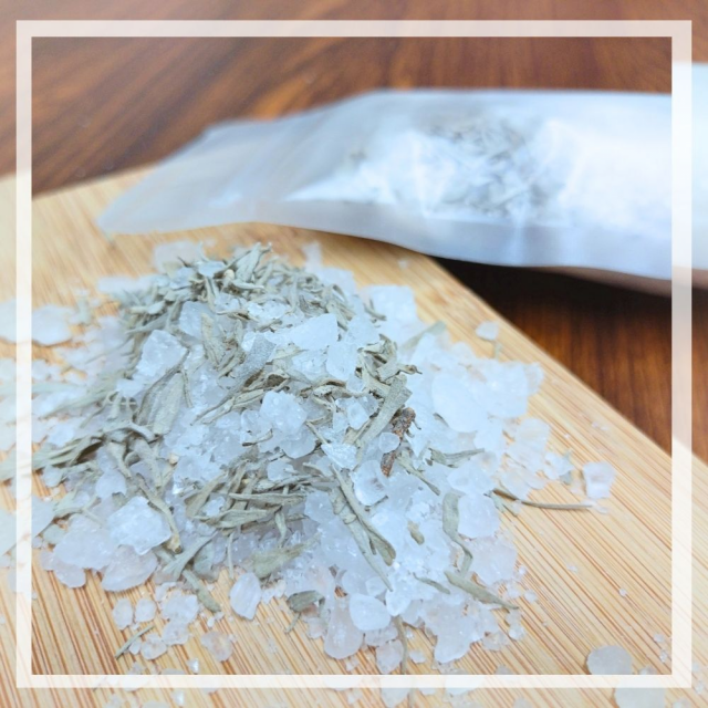 藍色鼠尾草淨化鹽、魔法鹽|150g 天然日曬海鹽，能量純淨，淨化氣場、魔法儀式、快速轉化能量、招財、靈感、開運、深度釋壓