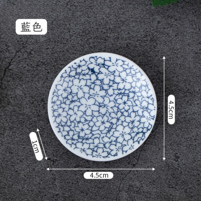 陶瓷塔香燃燒盤/塔香爐/塔香架 4色可選 素雅梅花圖案 椎香盤 輕巧可攜、安全可靠 出差旅行淨化薰香