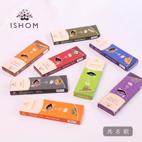 ISHOM秘魯聖木薰香棒 15cm 6支入 聖木粉+精油製成 濃郁香氣 成分單純 淨化場域 印度香草線香 阿根廷