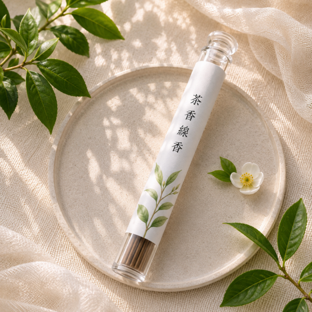 《茶香線香》10cm 芳香淡雅 無香精 細線香/迷你線香 花香系列線香 房間可用 室內薰香 攜帶方便 淨化薰香 靜心冥想