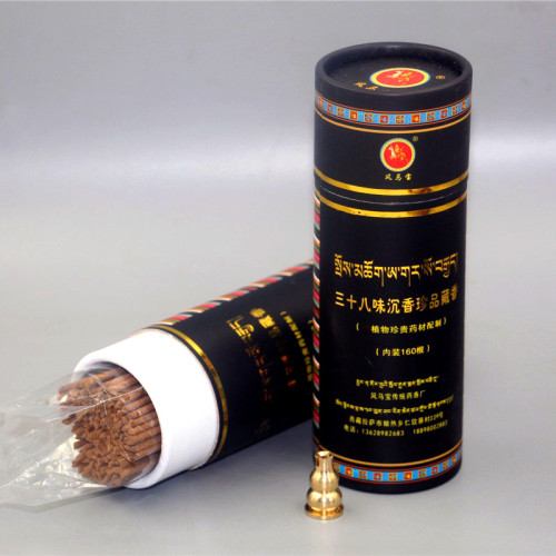 西藏直送【風馬寶西藏傳統藏香】 三十八味沉香珍品藏香 | 線香 | 160支一盒，每支12公分長