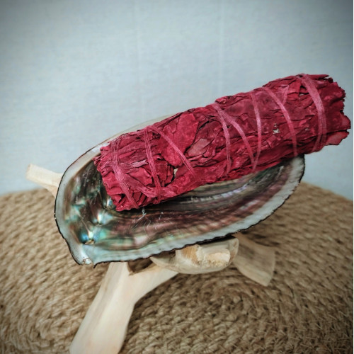 龍血鼠尾草香薰棒/龍血鼠尾草捆10CM 白色鼠尾草加強版 空間淨化/水晶淨化/氣場淨化薰香，神聖空間、魔法儀式專用