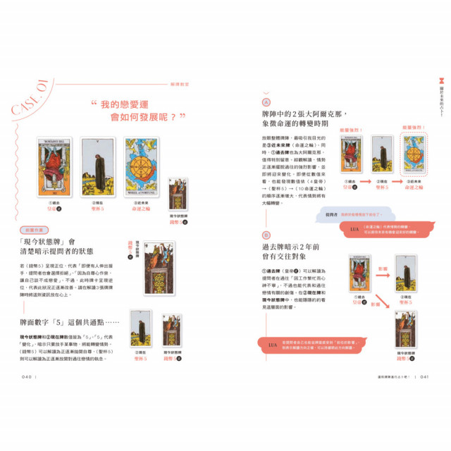 塔羅解牌研究所4：跳脫單張思維，靈活解析完整牌義｜LUA著