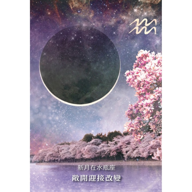 〔月亮顯化神諭卡〕中文正版 贈收納袋 四大月相 × 十二宮星座 具體的月相指引 加速實現願望和目標