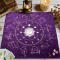 升級加厚星空十二星座塔羅布-紫色 絨布掛布 48x48cm 雙色印刷 塔羅桌布 掛毯 靜心空間 靜坐冥想 牆面櫃體裝飾