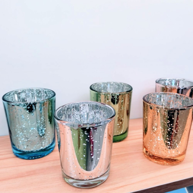 【電鍍星空蠟燭杯|5色可選】燭杯、玻璃杯。點亮一盞燭光,點燃你的儀式生活感。 【電鍍星空蠟燭杯|5色可選】燭杯、玻璃杯。點亮一盞燭光,點燃你的儀式生活感。
