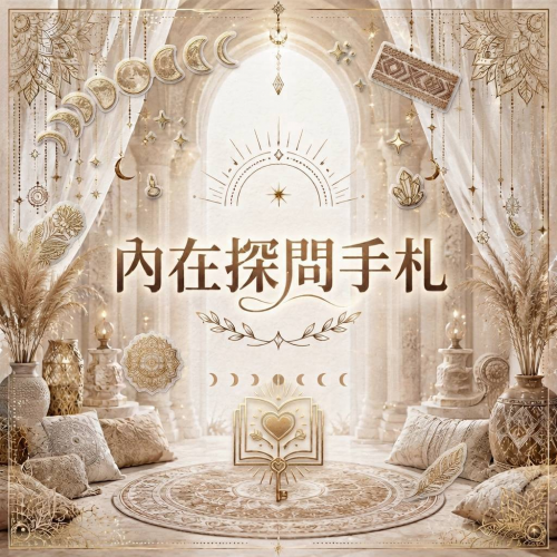 【實體手冊-內在探問手札】生命伴航員-塔塔手工製作，幫助內在覺察、自我對話、透過書寫的方式轉化沉澱心緒